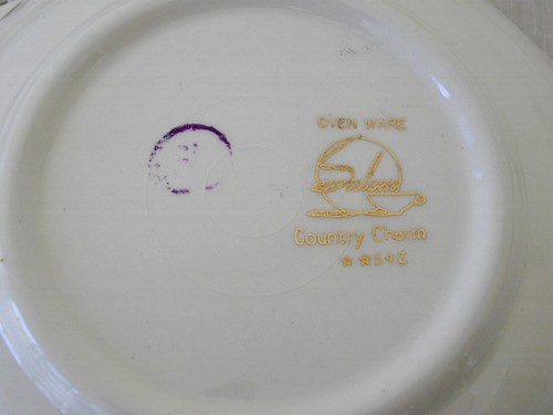 Vintage Salem Grant Crest COUNTRY CHARM Yellow 6 1/2" Lug Handle Bowls ~Setof4 - Picture 18 of 19