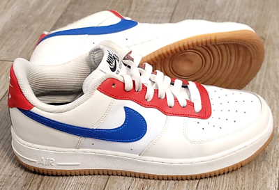 Size 8.5 Nike Air Force 1 By You Captain American Ct7875-994 BS368 Nike Air Force 1 Low ID By You White Grey CT7875-994 Size  main image 2