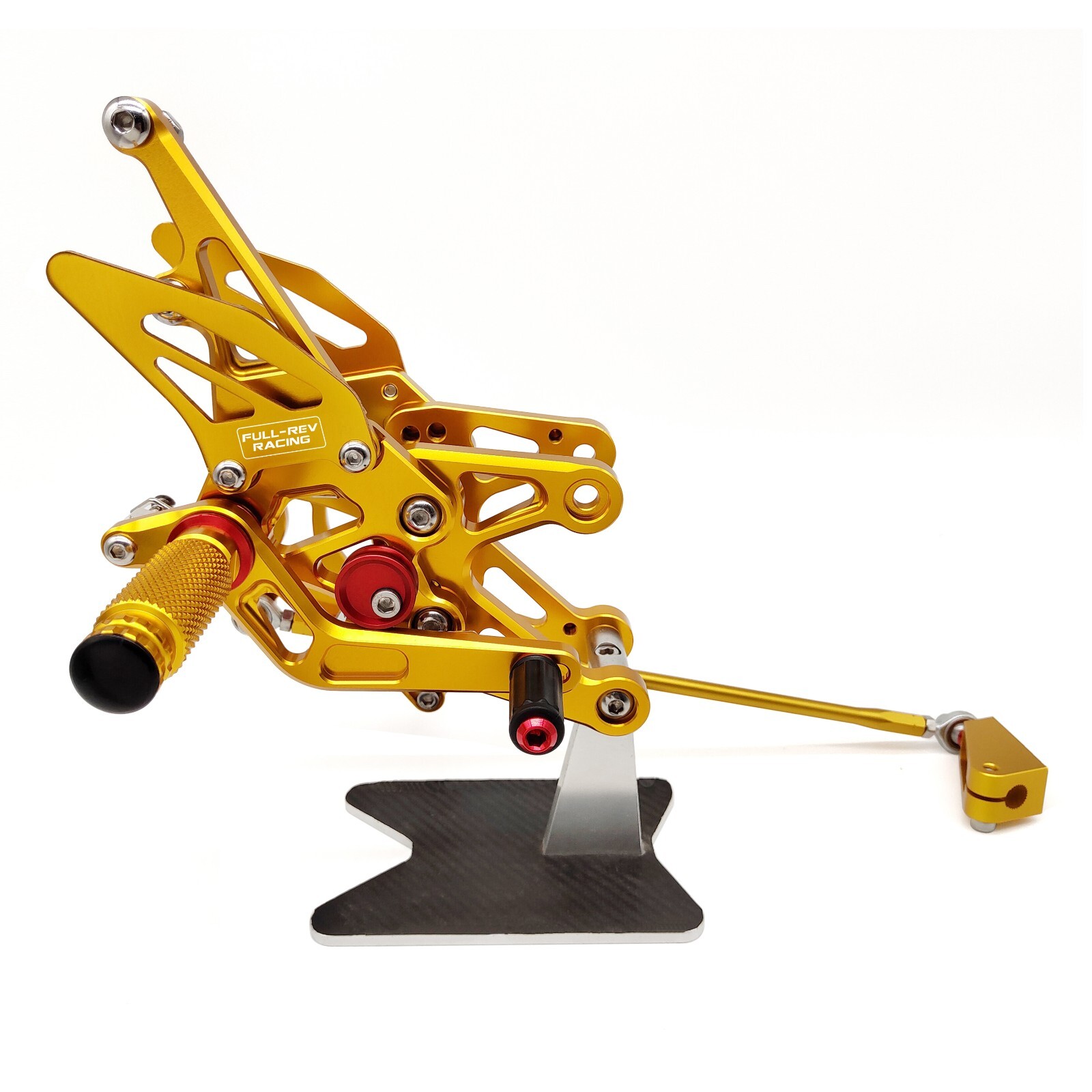 FULL-REV For YAMAHA YZF-R1 R1 07-08 CNC Adjustable Rearset Foot Pegs Footrests