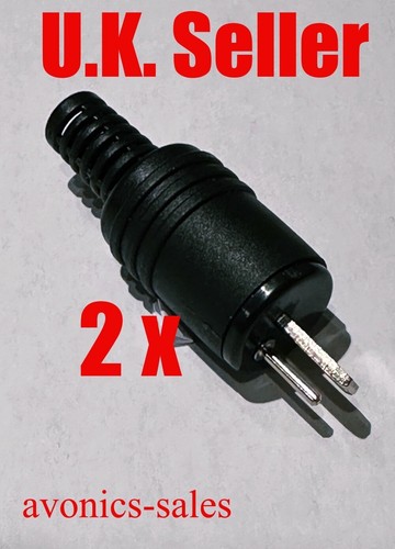 GAMMA BASSA TENSIONE 2 pin DIN HiFi altoparlante spina cavo spina audio