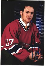 Yannick Weber Autographed 4x6 Color Photo Montreal Canadiens 2007 Draft