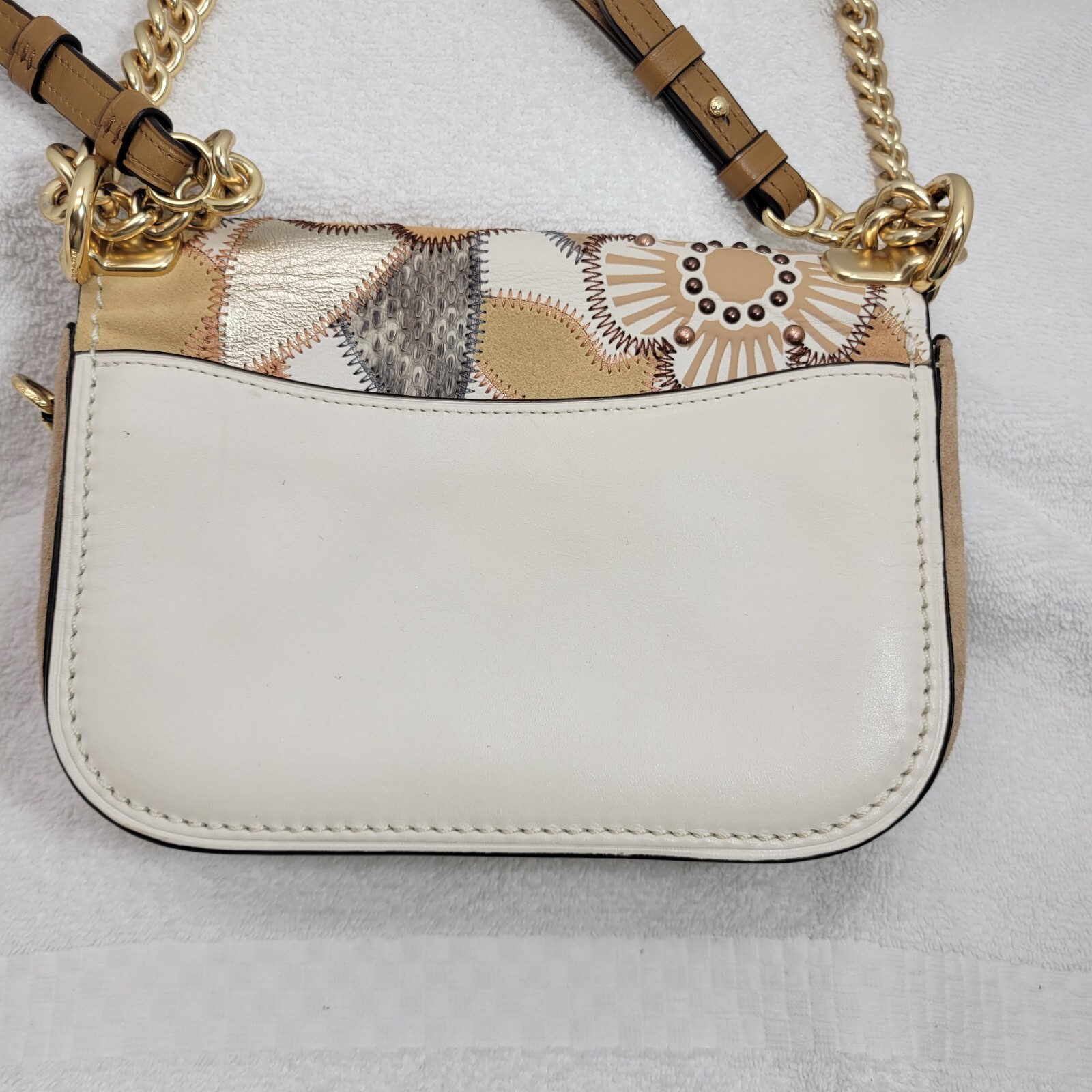 Coach Swagger Shoulder Bag With Patchwork Tea Ros… - image 14