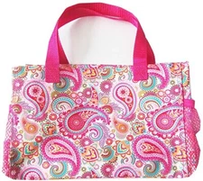 Thirty-one Bag All-in-One Mini tote Organizer Pink Paisley