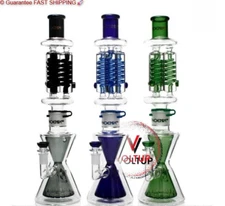 Phoenix Star 18" Glycerin Bong with Triple Freezable Coil Water Pipe AUTHENTIC ✅