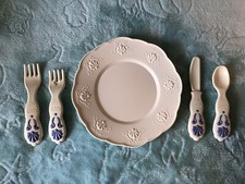 Vintage Little Tikes Victorian Place Setting-Silverware-Plate