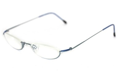 Monture De Lunettes TRY - Métallique Gris - Modèle Sans Bord (rimless) - Occasion - Dimensions Complètes Incluses