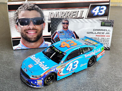 Nascar 1:24 #43 Darrell 'Bubba' Wallace jr. Smithfield 1st Cup Start (2017)