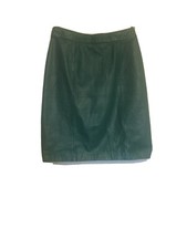Vintage leather skirt Green Size 4