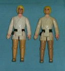vintage Star Wars 3 3/4" LUKE SKYWALKER figure LOT x2 B (COO Taiwan + Hong Kong)