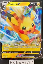 Carte Pokemon PIKACHU SWSH285 PROMO Ultra Rare V Epée et Bouclier FR NEUF
