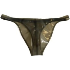 Latex Briefs Transparent Black Shorts Underwear Handmade for Men Wear