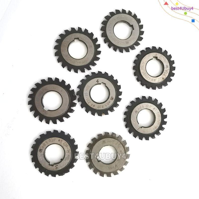 8Pcs M1 Involute Gears, HSS M1 Diametro 22mm PA20° 20 8Pcs M1 Involute Gears, HSS M1 Diametro 22mm PA20° 20