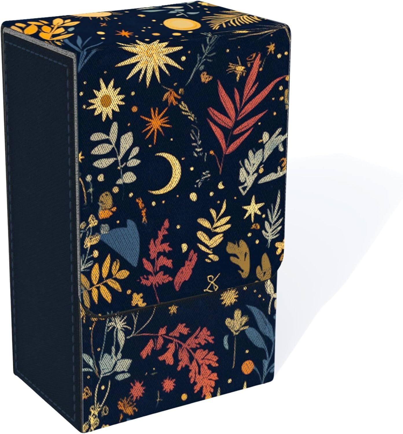 Grey Interior Tarot Card Holder – Fold-Top Magnetic Closure Case-image