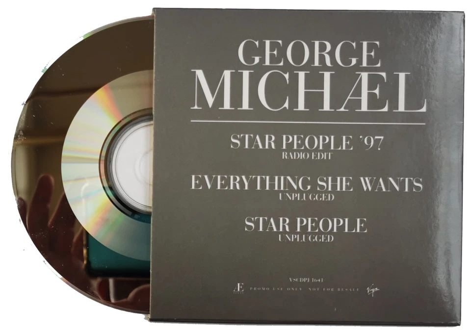 GEORGE MICHAEL CD Star People '97 UK 3 Track DJ PROMO ONLY Card VSCDPJ1641 UNPL Foto 2 de 4