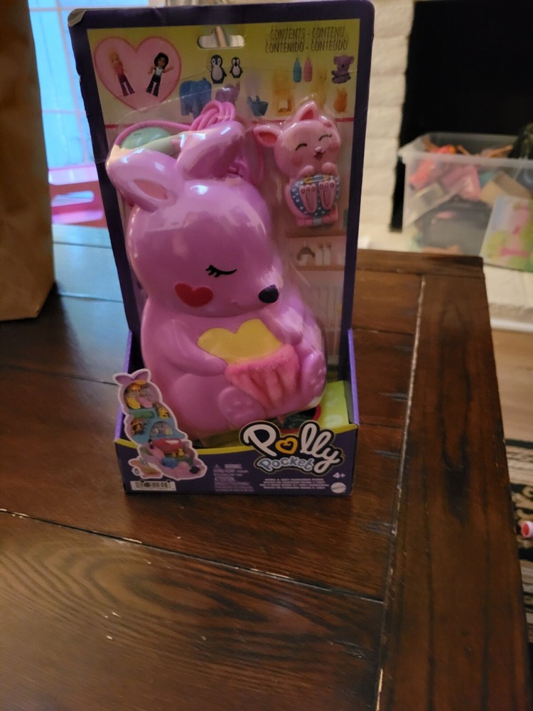 New Polly Pocket Mama & Joey Kangaroo Purse in unopened package