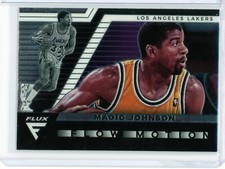2020-21 Panini Flux Magic Johnson Flow Motion #18 Los Angeles Lakers