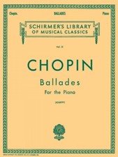 Chopin Ballades Schirmer Piano Solo Sheet Music Book NEW 050252210