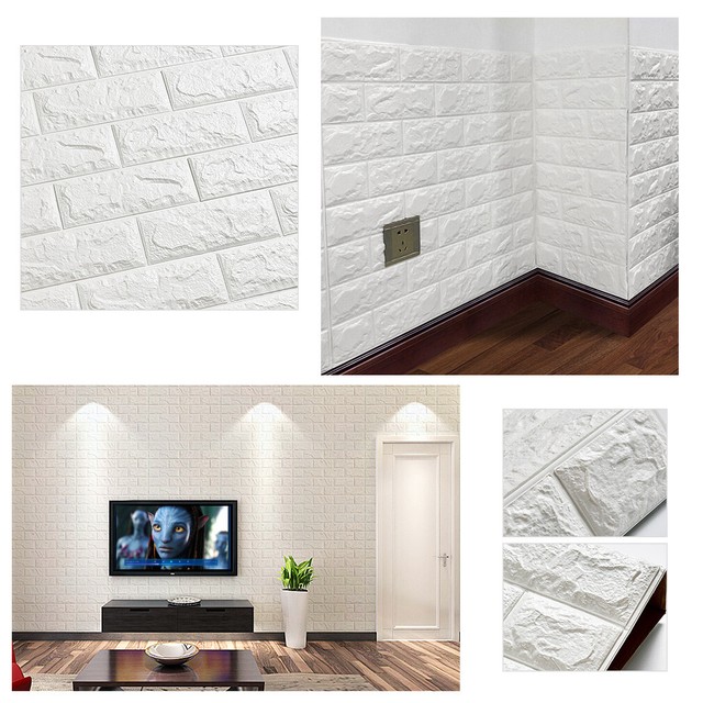 Steinoptik Wandpaneele 3d Selbstklebend Wand Tapete 70cm 77cm Dhl Gunstig Kaufen Ebay