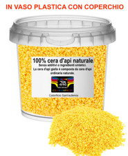 Cera d'api Gialla, Pura e Naturale 100% granuli di Cera PER COSMESI - HOBBISTICA