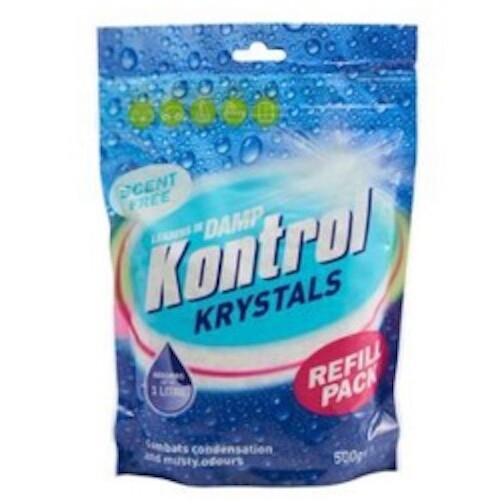 Kontrol Dehumidifier Refill Crystals Moisture Damp Mildew Condensation - 500g