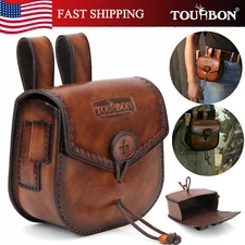 TOURBON Hunting Ammo Belt Pouch Shooting Game Bullets Carrier Case Leather in US