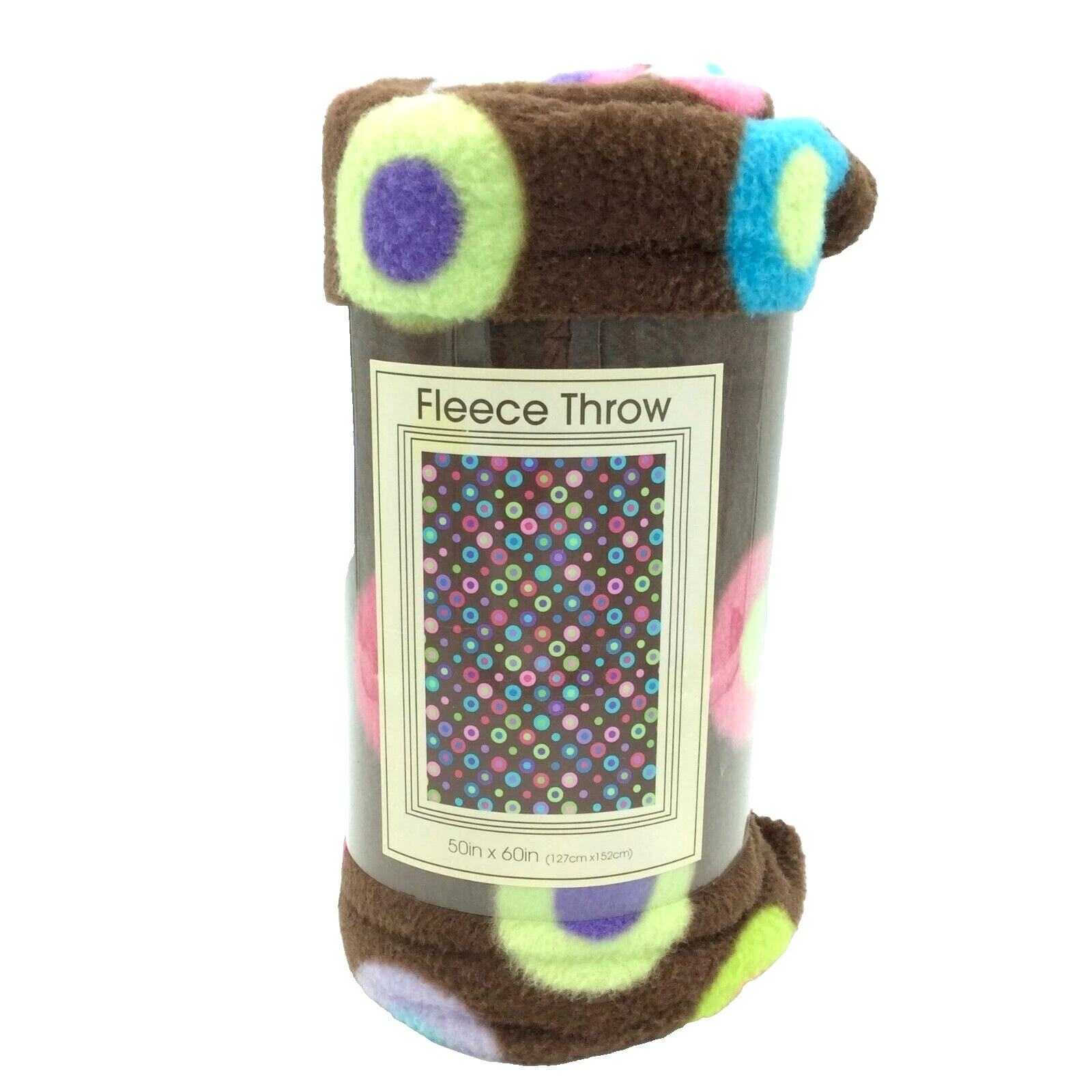 Círculos Multicolor Tiro Colchas tejidas y Mantas