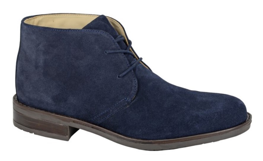 Mens Suede Leather Desert Ankle Boots Chukka Casual Smart Padded Lace