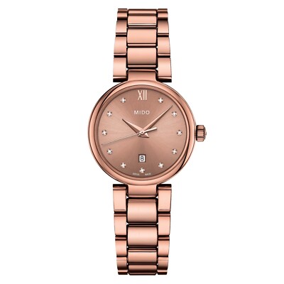 Mido Baroncelli Donna (M0222103329600) Women's Rose Gold Analog Quartz Watch