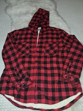 Boston Traders Flannel Jacket Women Size XL