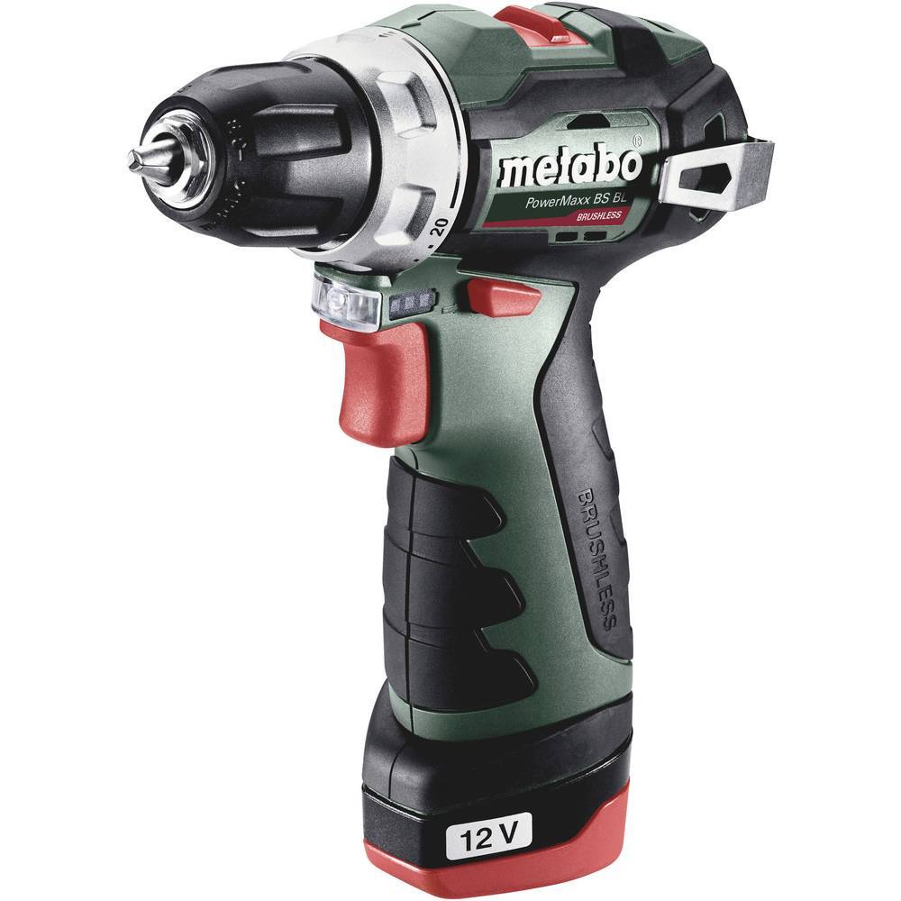 Metabo PowerMaxx BS BL 601721500 Trapano avvitatore a batteria 12 V 2 Ah Li-Ion