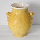 Vintage Weller Pottery Ball Vase Urn Nub Handles Mottled Glaze 6.25"