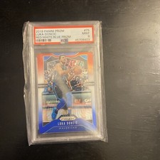 2019 Panini Prizm Luka Doncic Red / White / Blue Prizm PSA 9 Mint