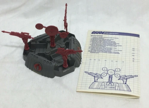 1988 Vintage GI Joe ARAH Cobra Battle Barge Complete Instructions FREESHIP