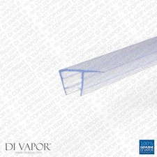 Di Vapor (R) Shower Door Replacement Seal | 4-6mm/8mm/10mm Glass | 14mm Adjacent