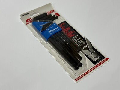 #ad #ad NEW Snap On Tools USA BHM9A 9pc Metric L Shaped Ball Hex Wrench Set 1.5mm 10 mm $74.99