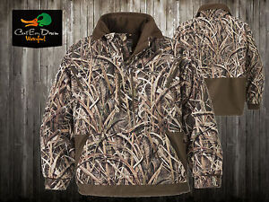 DRAKE WATERFOWL MST FLEECE LINED PULLOVER 2.0 JACKET BOTTOMLAND CAMO XL