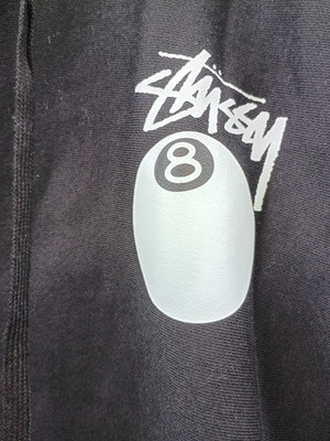 Stussy Eight 8 Ball Hoodie - Black - Medium M - Authentic - NEW