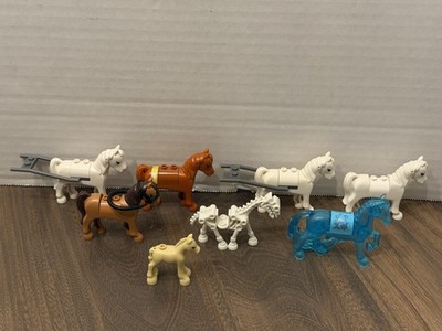 LEGO Horses Lot of 8 - Diverse Horse Lot - 6 Different Horses Free Shipping!