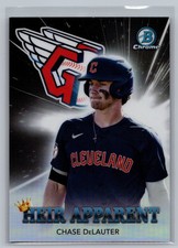 2022 Bowman Draft #HA-13 Chase DeLauter Heir Apparent Refractor #/250