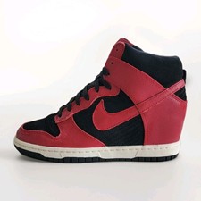 NIKE DUNK SKY HI WEDGE SIZE UK 6 EUR 40 (528899 016) BLACK / RED