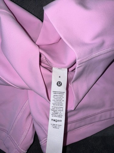 NWOT Lululemon Align 4” Short Vitapink Size 4 Double Lined - Picture 2 of 3