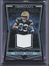2018 Panini Obsidian #GG-12 Aaron Jones Galaxy Gear Relics Orange #/50