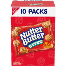 NUTTER BUTTER Peanut Butter Sandwich Cookies 10 Packs 4 Cookies Each
