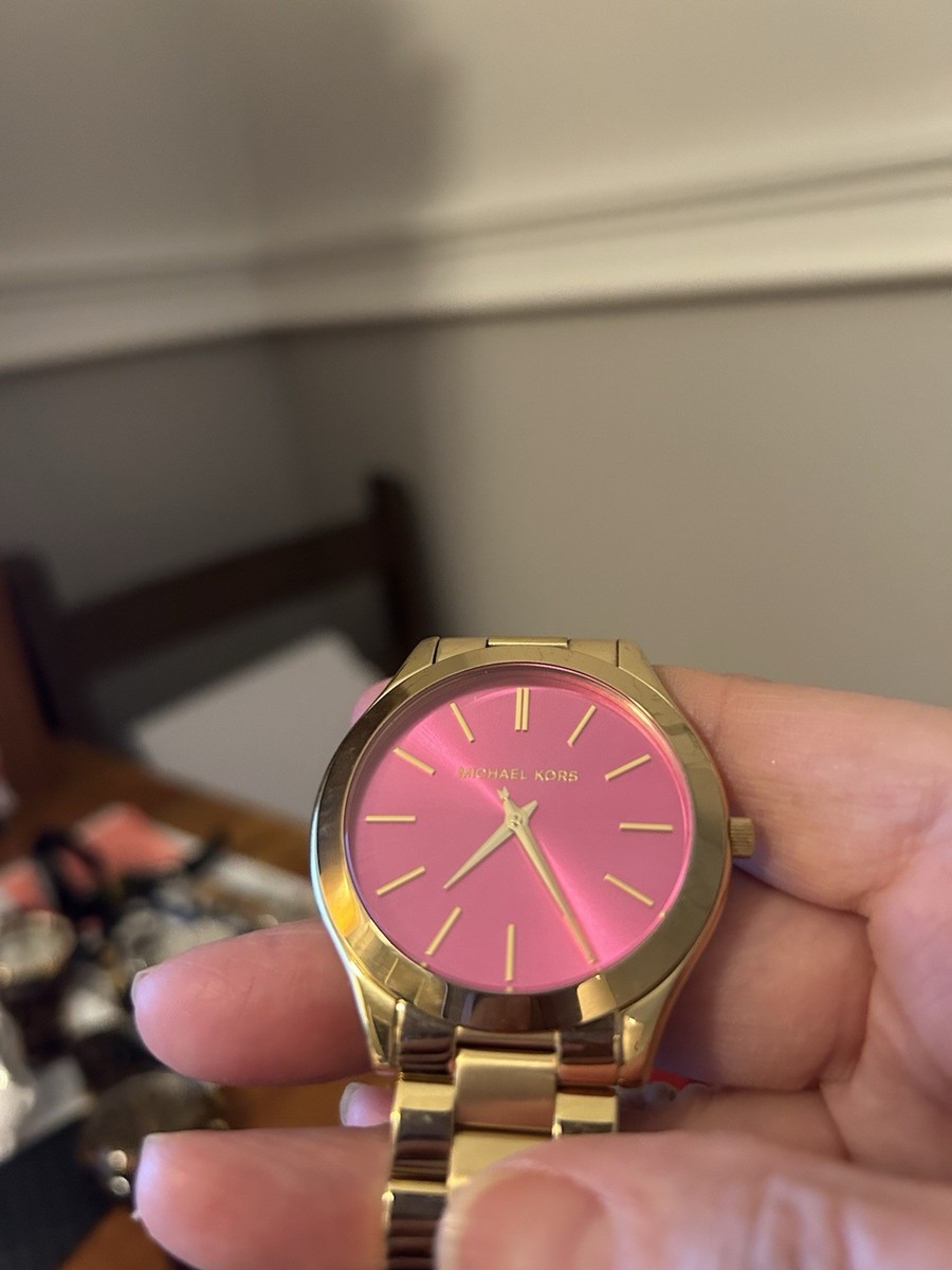 Michael Kors Slim Runway MK3264 Women Analog Pink Dial Quartz