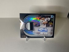 2025 Bowman Chrome - Chrome Autograph Relics Jasson Dominguez #BCAR-JD Black...