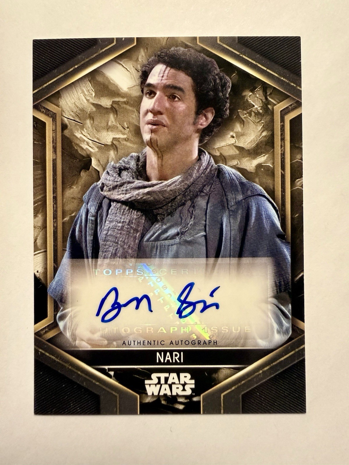 Topps Star Wars Obi-Wan Kenobi Benny Safdie Nari Auto Autographs #A-BS view 1