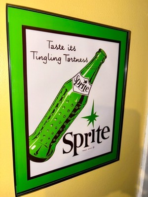 Sprite Soda Fountain Diner Kitchen Bar Man Cave Retro Advertising Sign