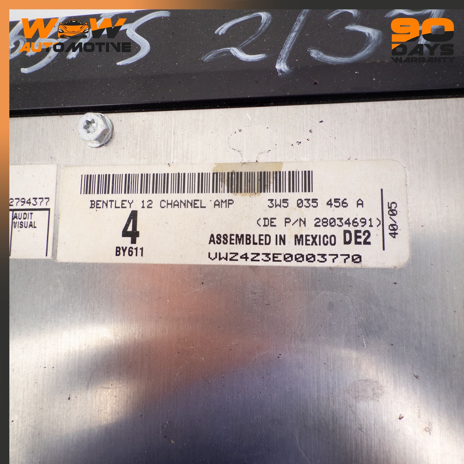 06-13 BENTLEY CONTINENTAL FLYING SPUR AUDIO SOUND SYSTEM AMPLIFIER AMP OEM 