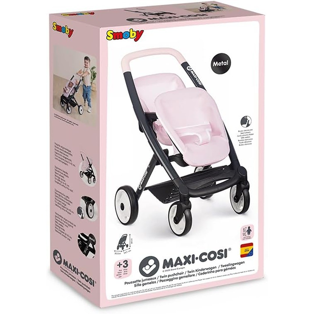 Passeggino doppio Smoby Maxi-Cosi rosa foto 3