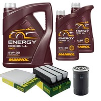 Inspektionspaket 7L Mannol Energy 5W-30 FüR Hyundai Santa Fé II 2.2 Crdi 4X4